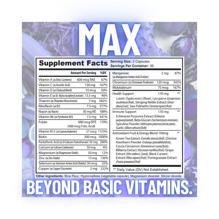 MAX: Complete Energy Multi-Vitamin Complex