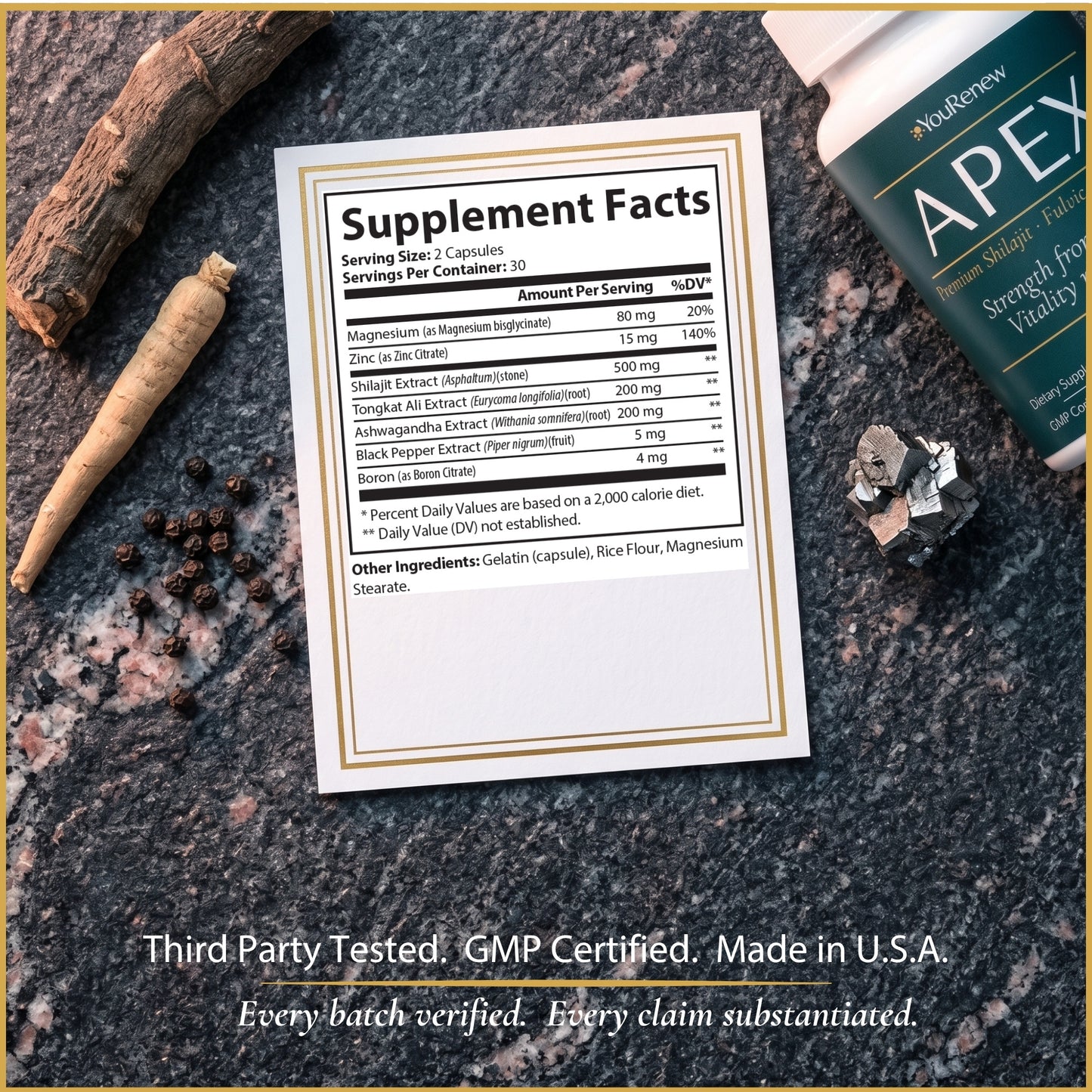 APEX — Premium Shilajit & Fulvic Acid Complex