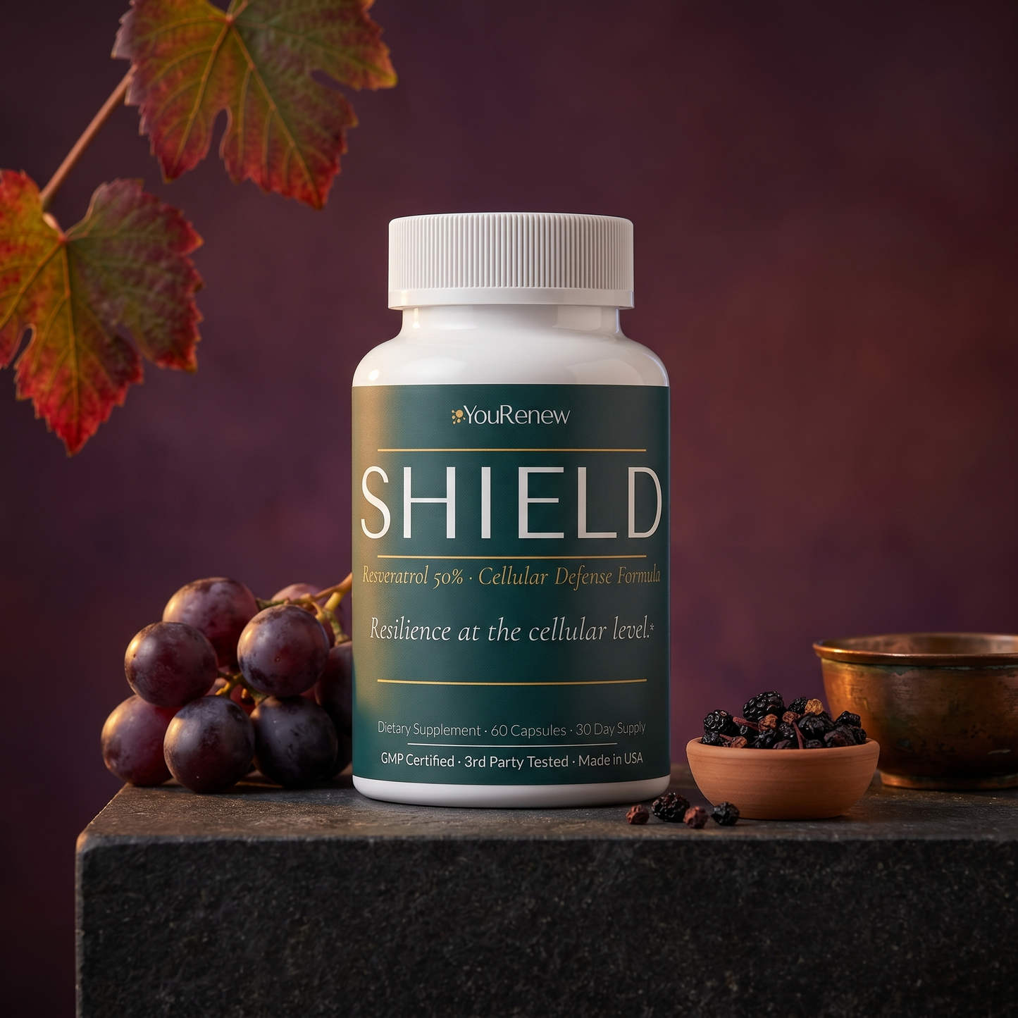 SHIELD — Resveratrol Cellular Defense Formula